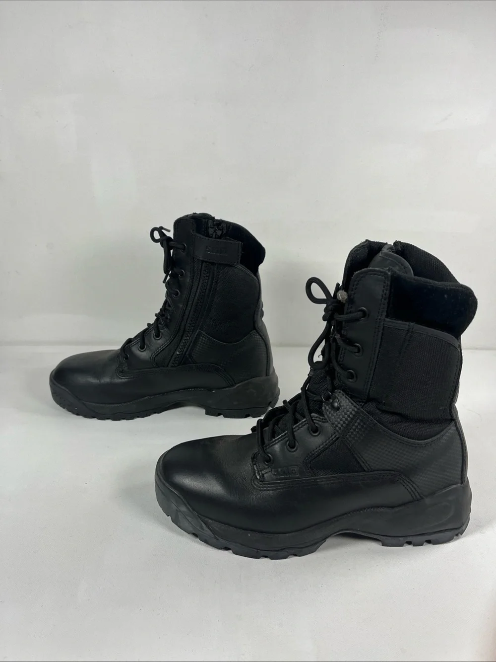 5.11 Tactical Mens ATAC 8” Side Zip Boots Black Combat Lace Up Men’s 11